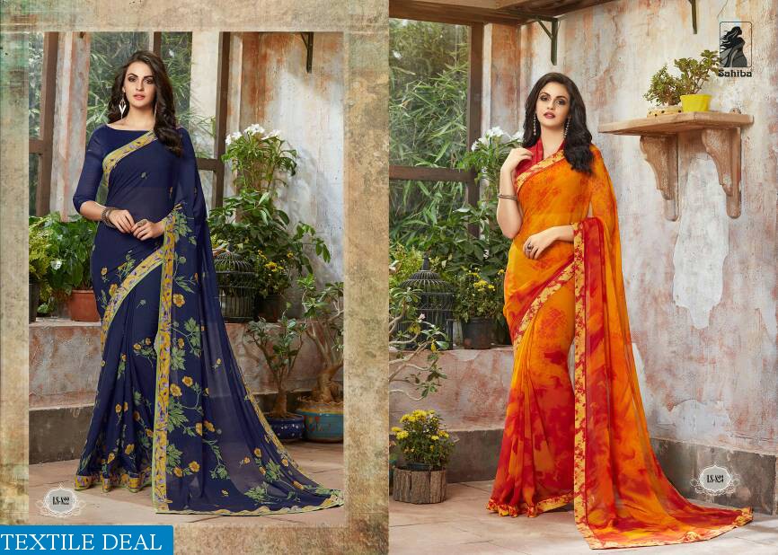 Sahiba lotus vol-8 Wholesale Fancy Fabrics Saree